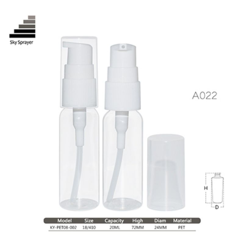 20ML PET Bottle With Plastic Cream Pump