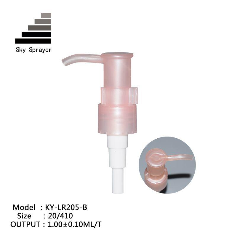 Pink color plastic pp lotion pump