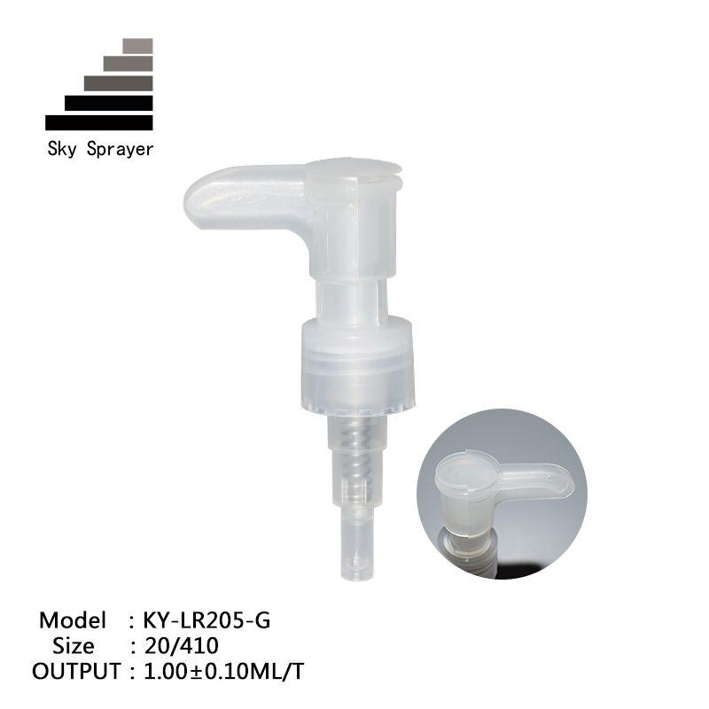 20410 transparent plastic lotion pump