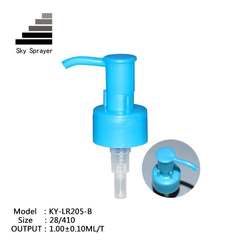 New Popular Hand Blue Plastic Lotion Dispenser Pump