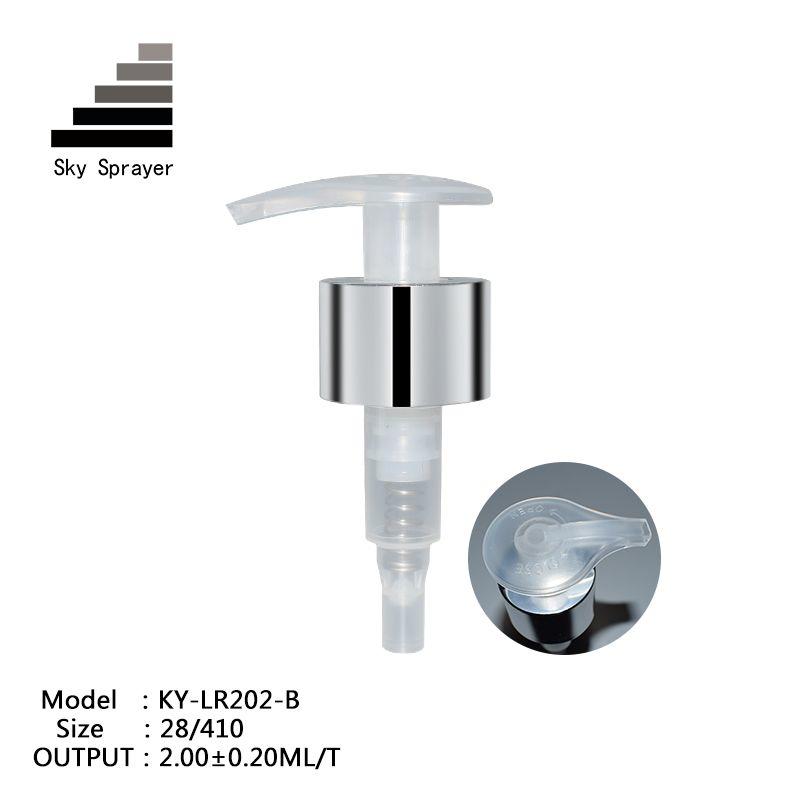Transparent/Sliver Smooth Wall Lotion Pump