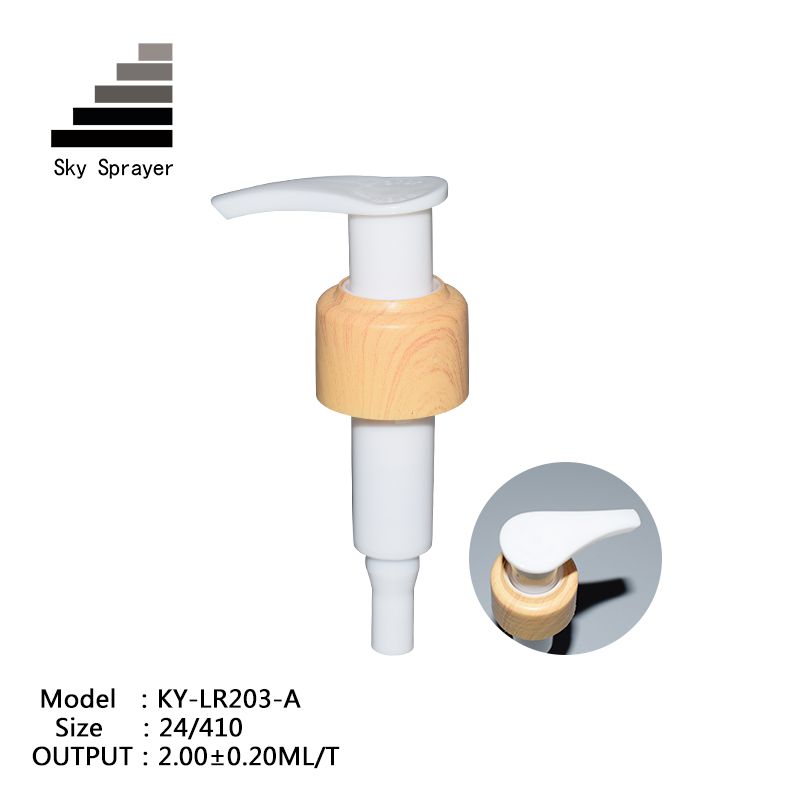 24/410 Wooden Ribbid Wall Lotion Pump