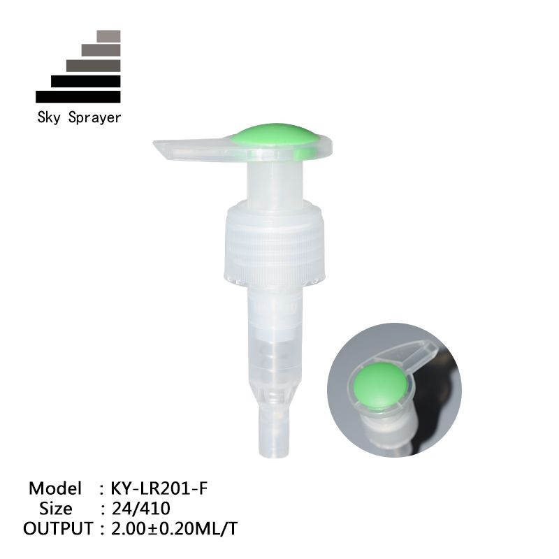 24/410 Transparent Ribbid Wall Lotion Pump