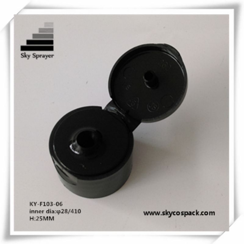 Black Flip Top Cap Plastic Bottle For PET Bottle 