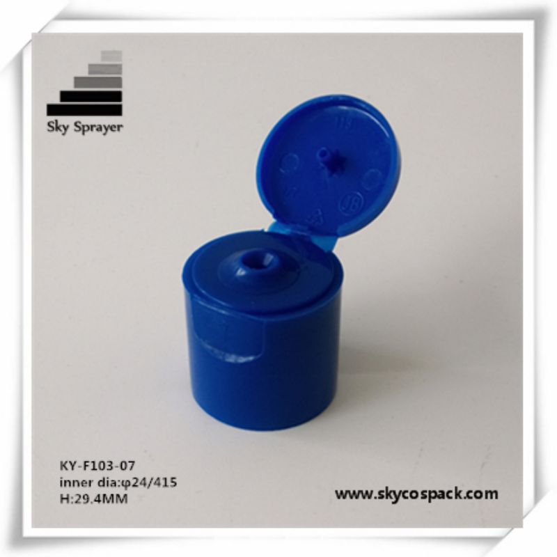 24/415 Blue Flip Top Cap For PET Bottle