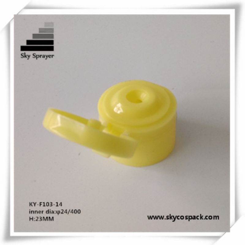 Hot Sale Yellow PP Plastic Flip Top Cap For Bottle