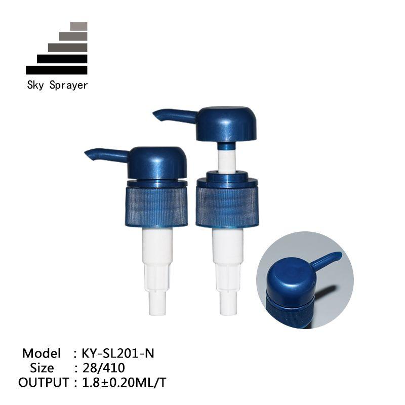 28mm blue lotion pump dispenser