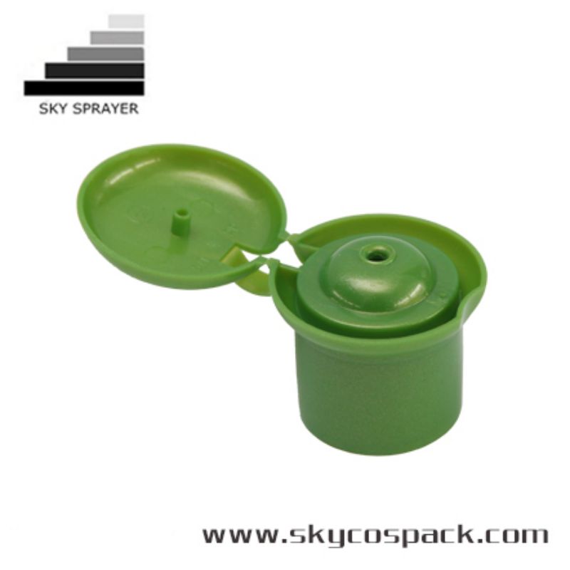 Green Smooth Wall Plastic Cap Flip Top Cap