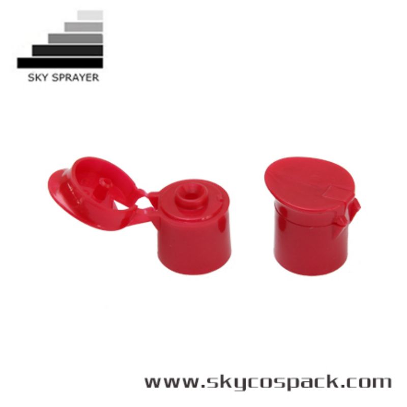 Red Plastic Flip Top Cap Bottle Cap