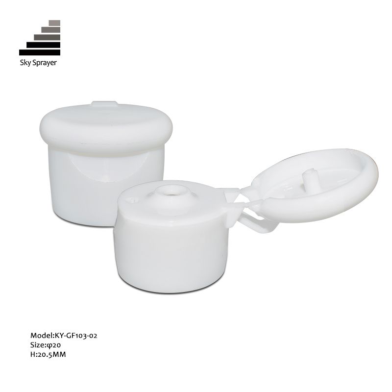 White Mushroom Cap Flip Top Cap For Bottle