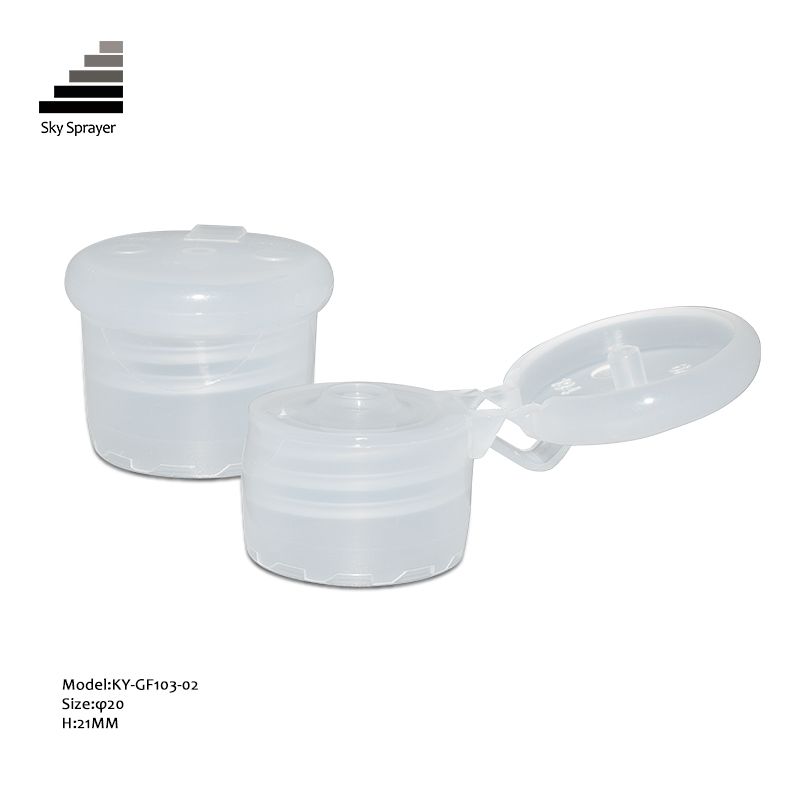 20MM Transparent Flip Top Cap For Cosmetic Bottle