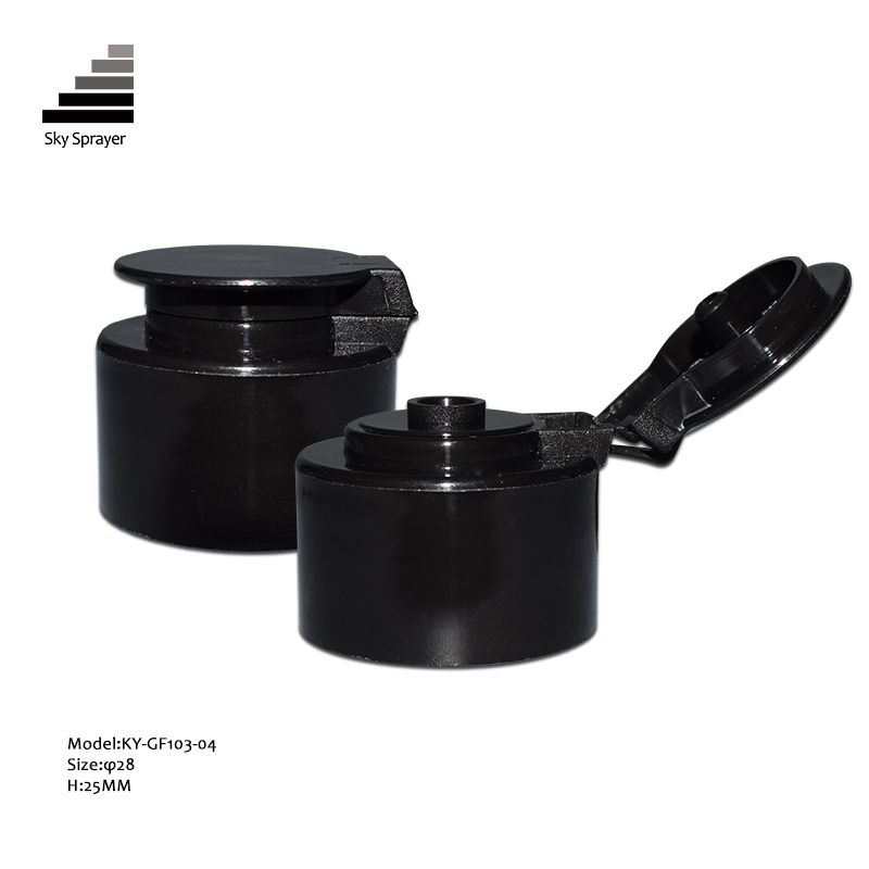 Black Plastic PP Flip Top Cap Bottle Cap