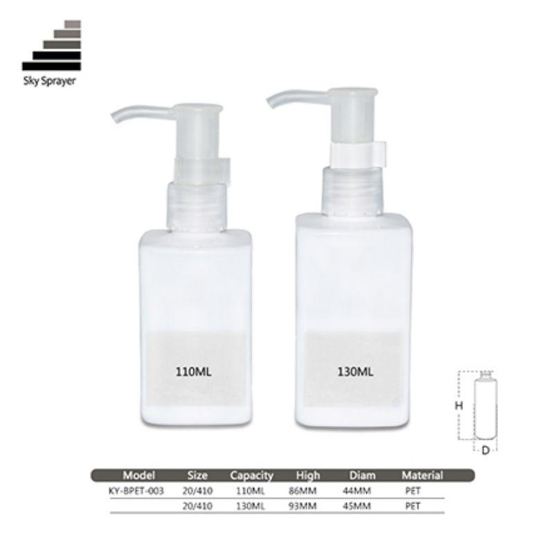 110ml 130ml  cosmetic packaging  PET plastic bottle 