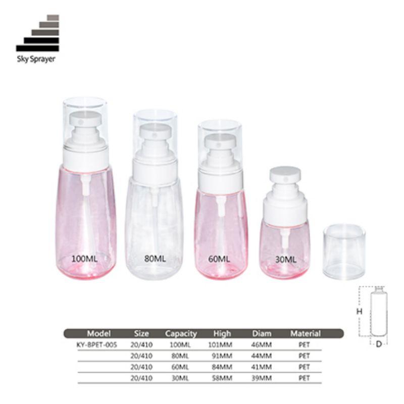  cosmetic packaging  PET plastic bottle 