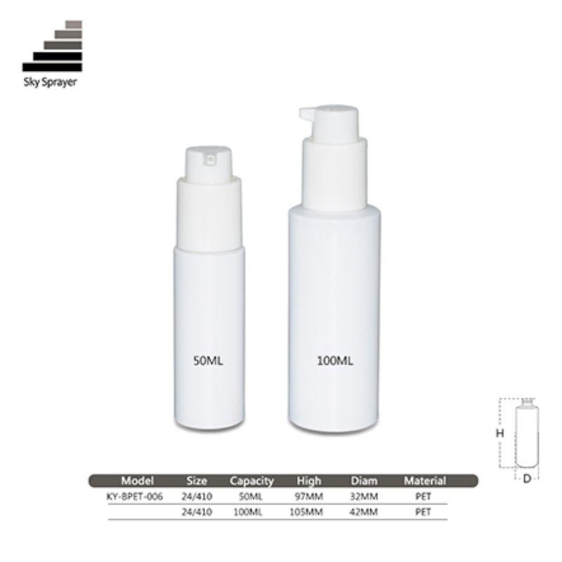 50ml 100ml  cosmetic packaging  PET plastic bottle 