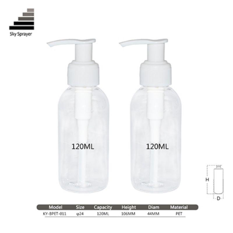 120ml cosmetic packaging  PET plastic bottle 