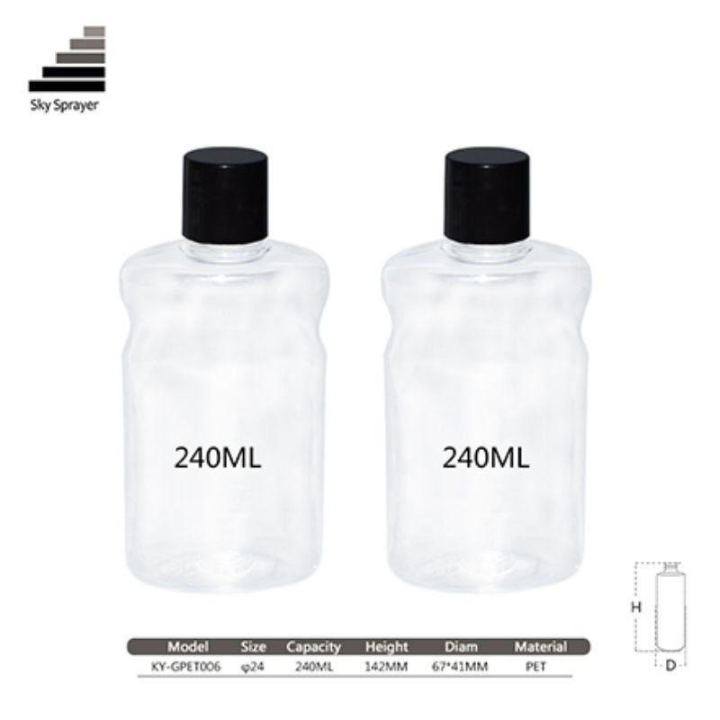 240ml cosmetic packaging  PET plastic bottle 