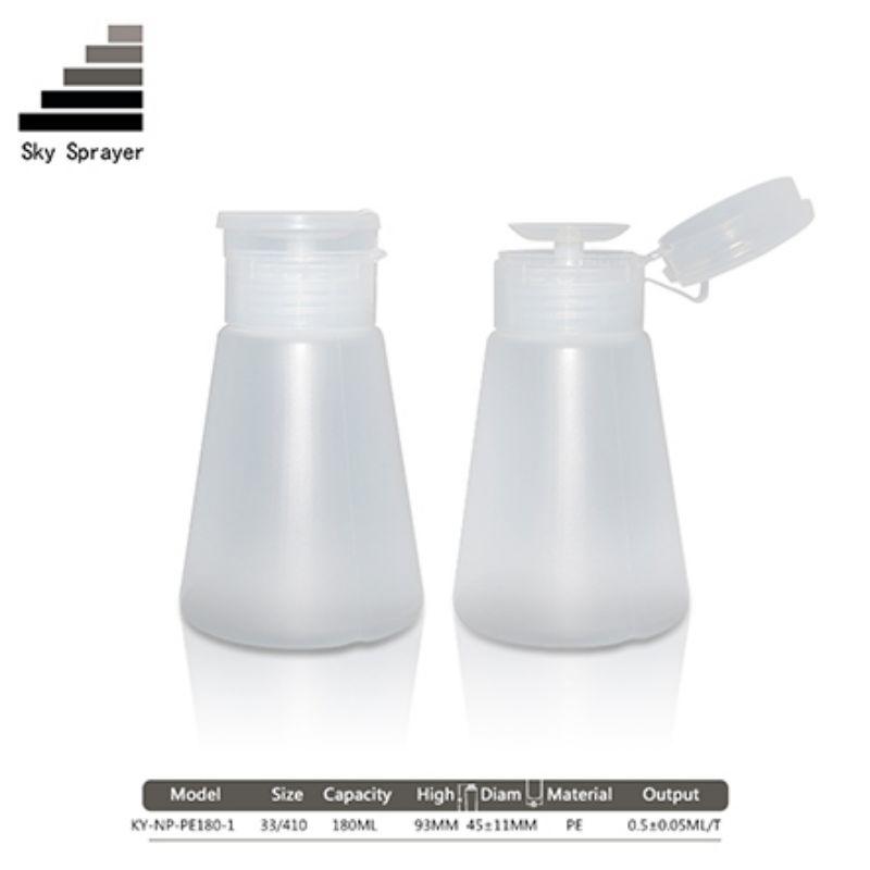 180ml Makeup Remover Water Pressing Bottle /Travel Push Down Empty Pump Container Bottle Makeup Dispensers Bottle