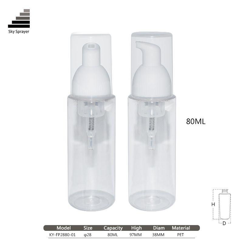 80ml foam pump bottle set