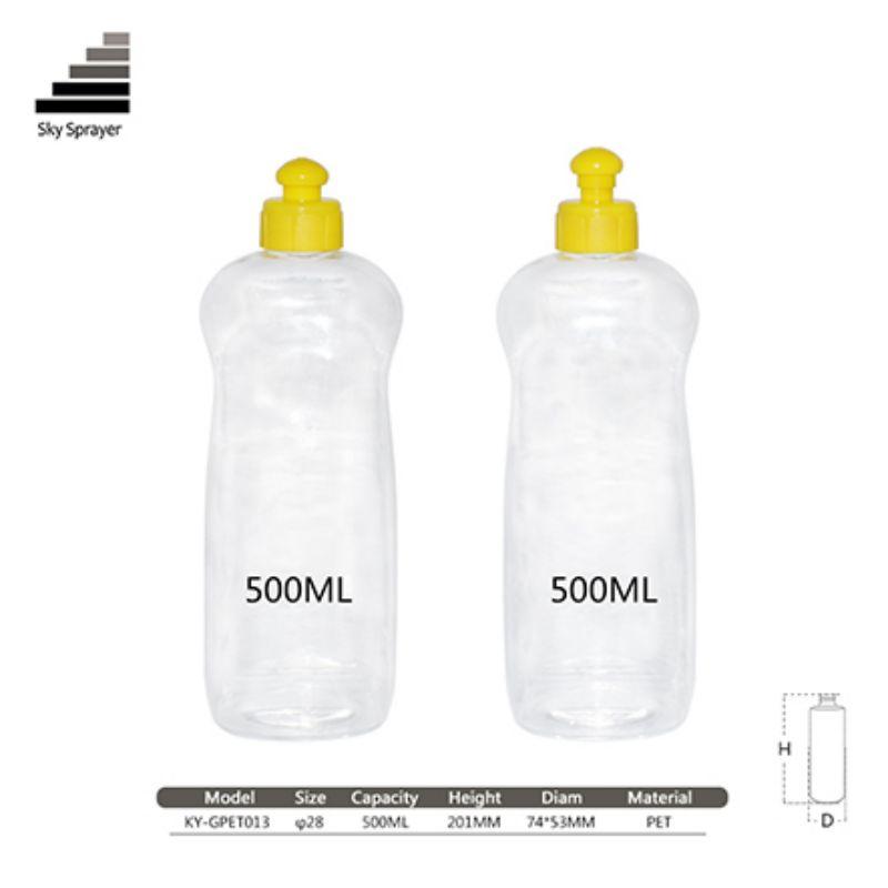 500ML cosmetic packaging  PET plastic bottle 