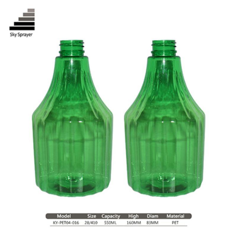 550ml cosmetic packaging  PET plastic bottle 