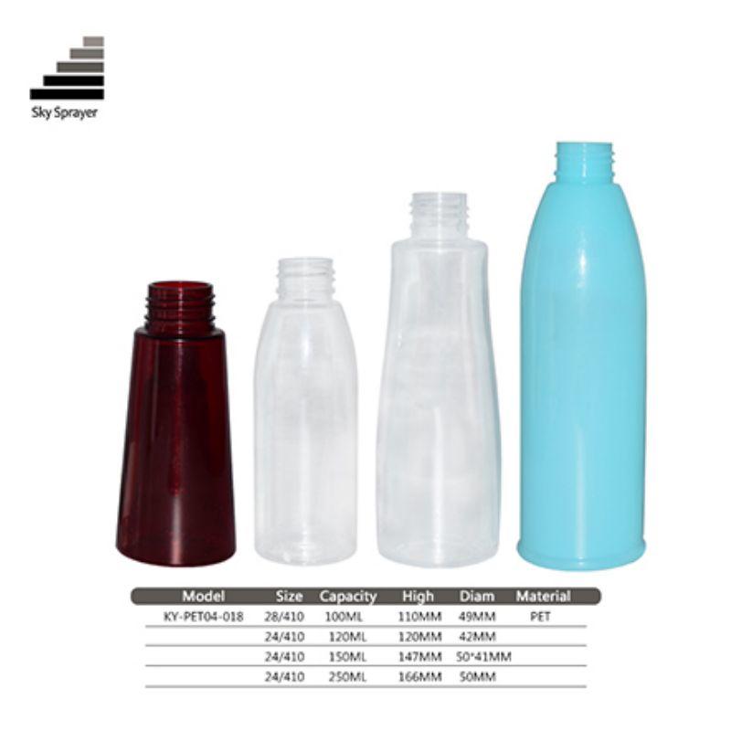 cosmetic packaging  PET plastic bottle 