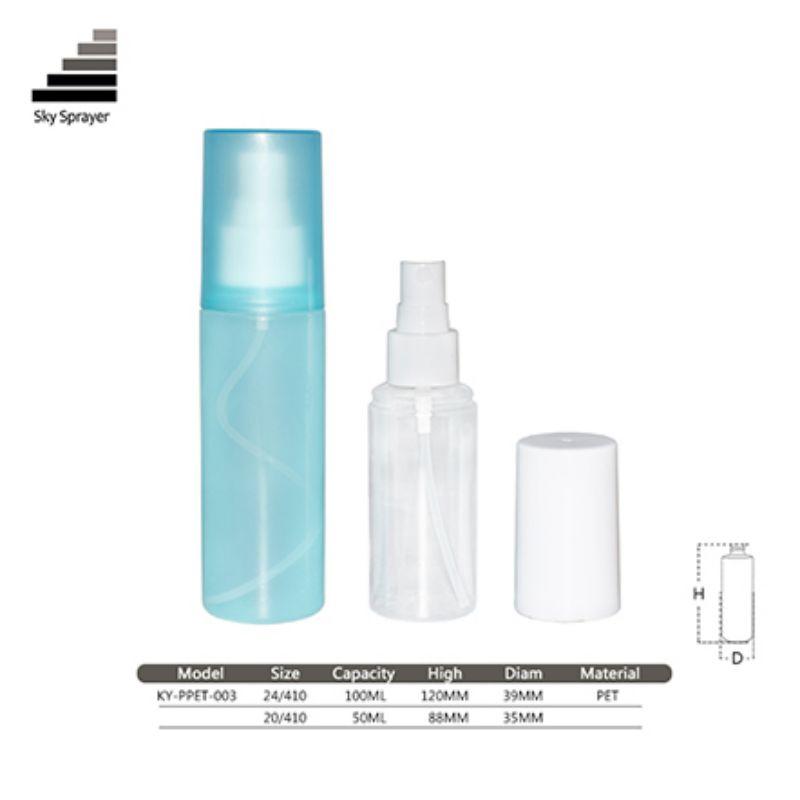 50ml 100ml cosmetic packaging  PET plastic bottle 