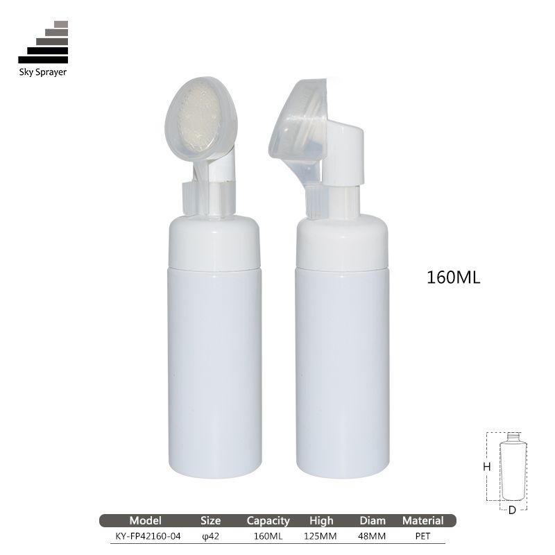 Wholesale hand washing bottle white 160ml foam bottle for cleaning