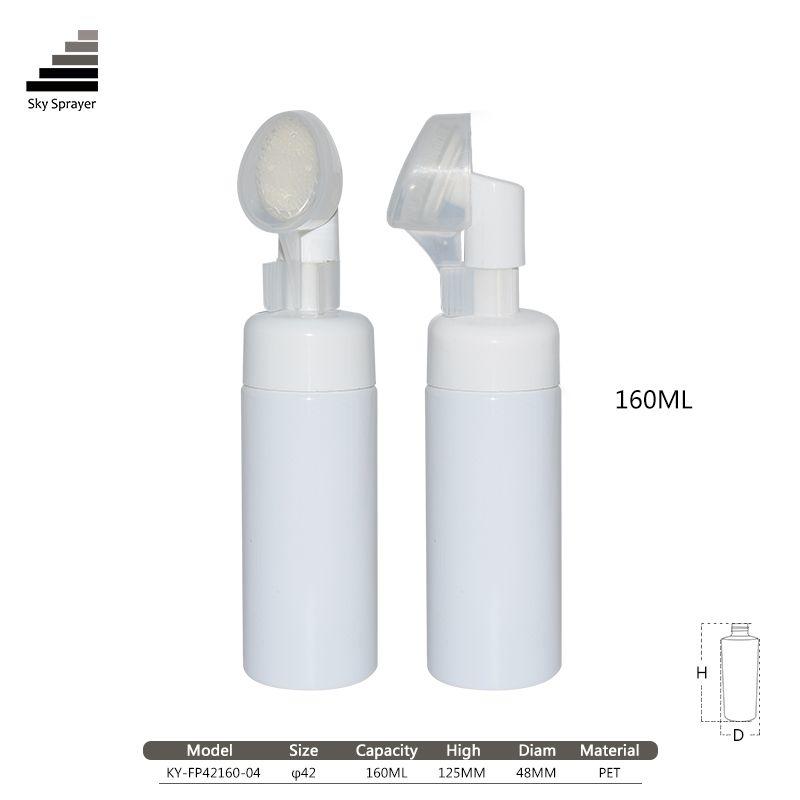 Wholesale hand washing bottle white 160ml foam bottle for cleaning