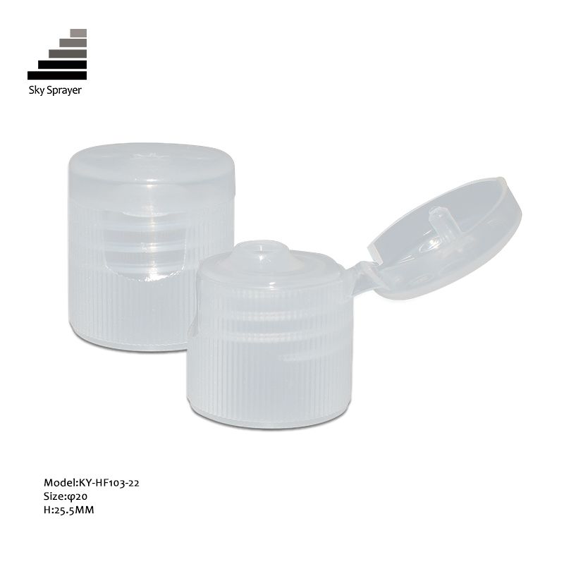 Transparent PP Plastic Flip Top Cap For Bottle