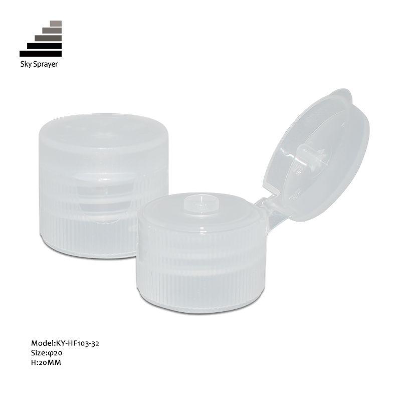 20MM Transparent Plastic Flip Top Cap For Plastic Bottle