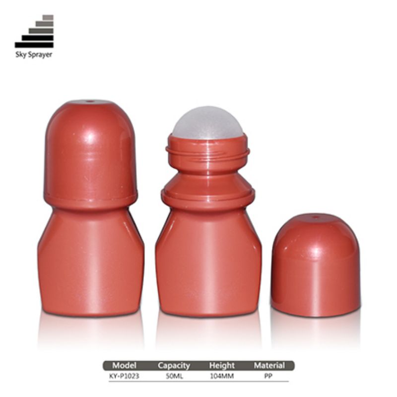 50ML fancy cosmetic empty deodorant plastic roll on bottle