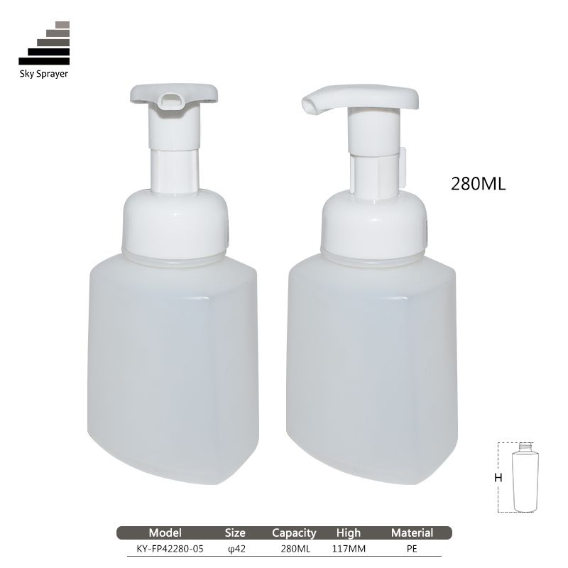 Empty different color pe 280ml bottle for cleaning