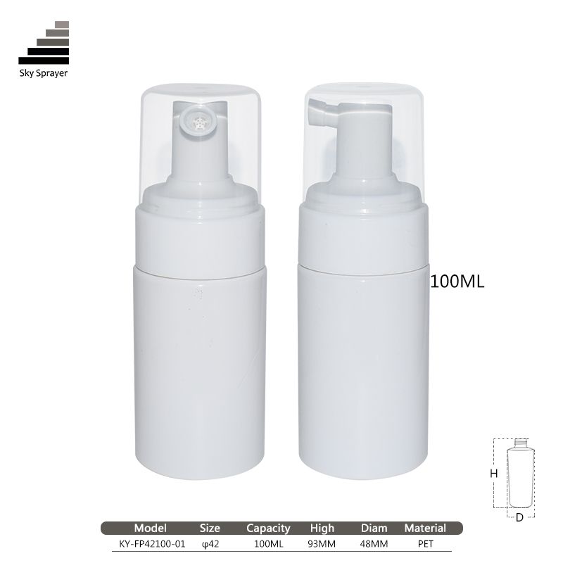 Factory direct sale facial makeup remover foam plastic bottle