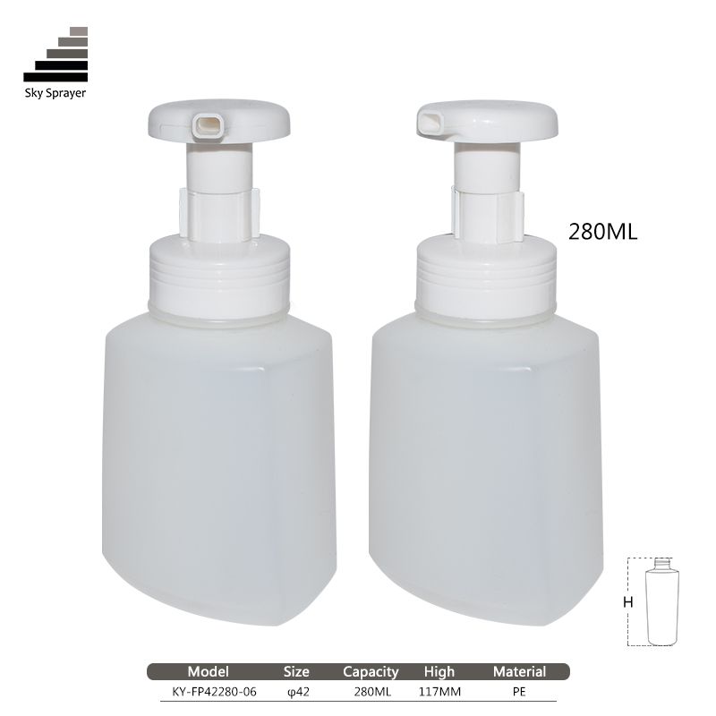 Pump bottle cosmetic pe bottle foam empty pump bottle