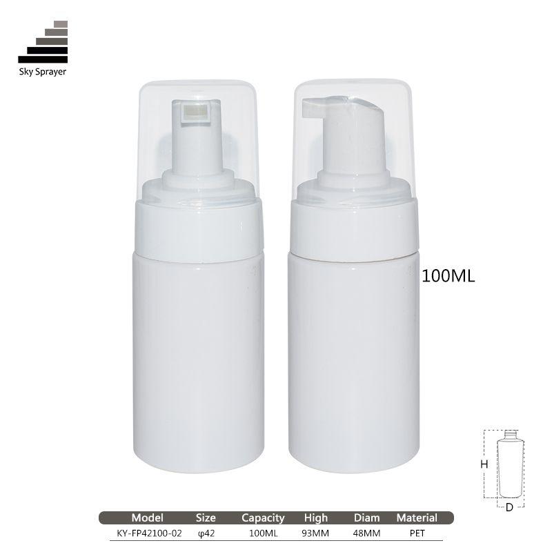 100ml private lable whitening deep cleaning face wash OEM foam bottle