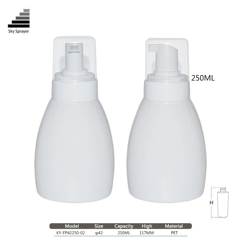 Factory wholesale pet washing facial foam pump soap bottle