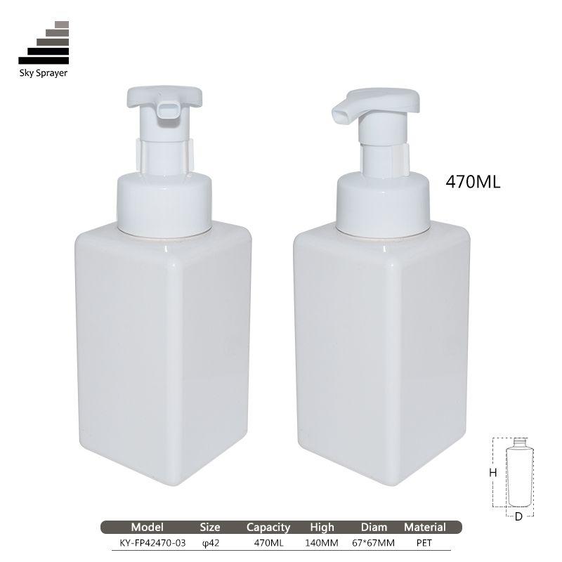 470ml plastic empty foam pump bottle soap plastic for washing