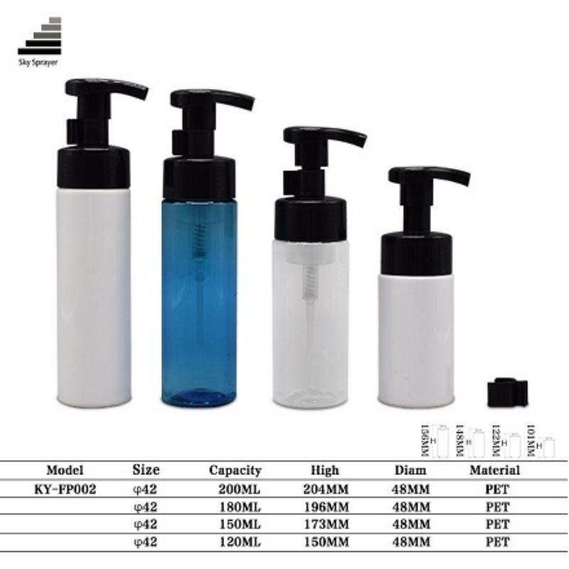 Hot Sale Foam Pump Bottle 200ml For Cosmetics Foam Pump