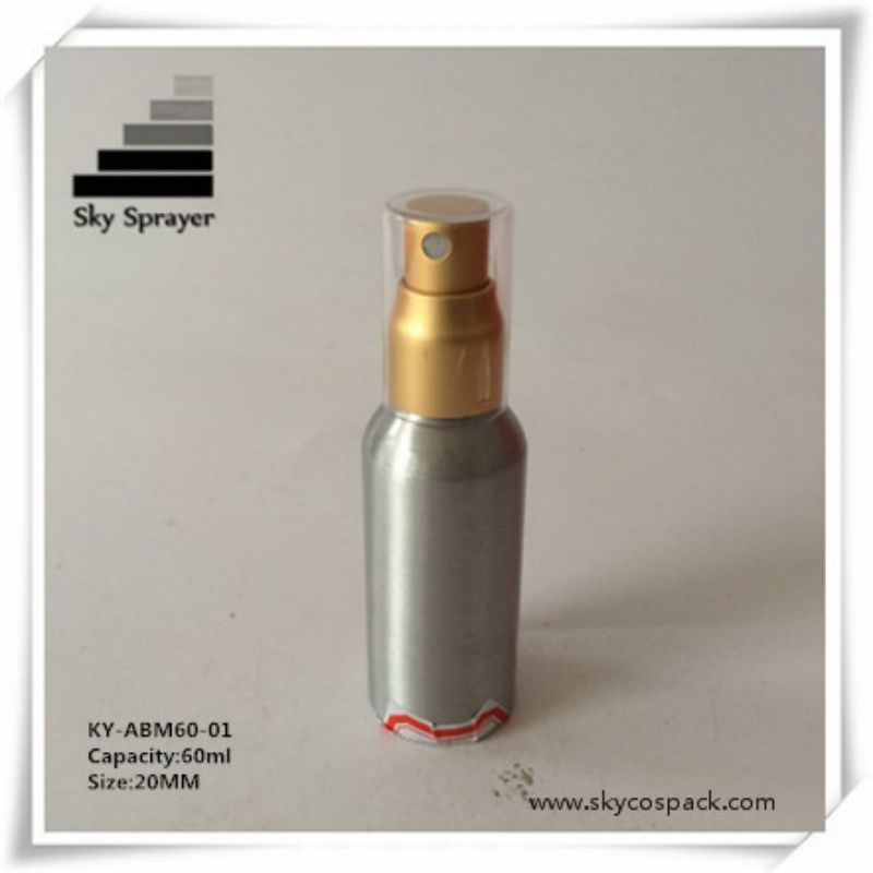 Wholesale cosmetic packaging spray bottle aluminium spray bottle