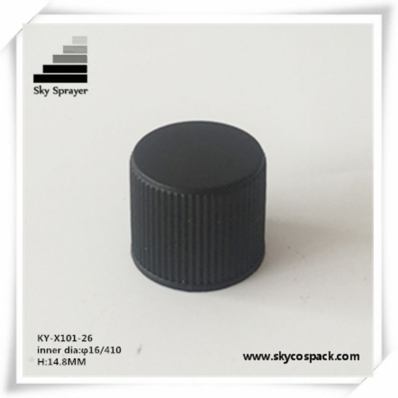 Black Ribbid Wall Plastic Cap Bottle Cap For Bottle