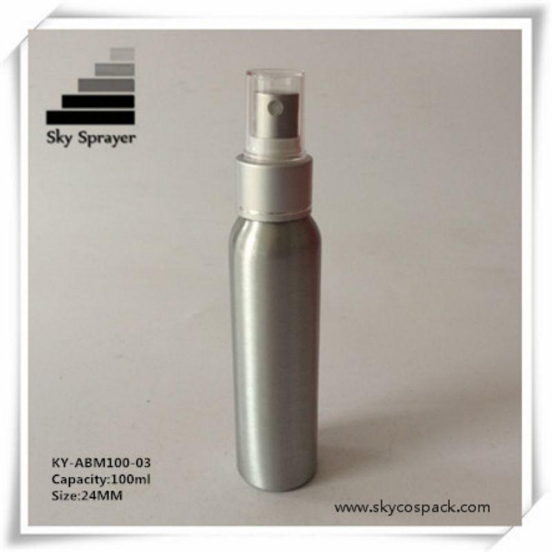 100ml High quality  luxury cosmetic aluminum spray fine mist bottle