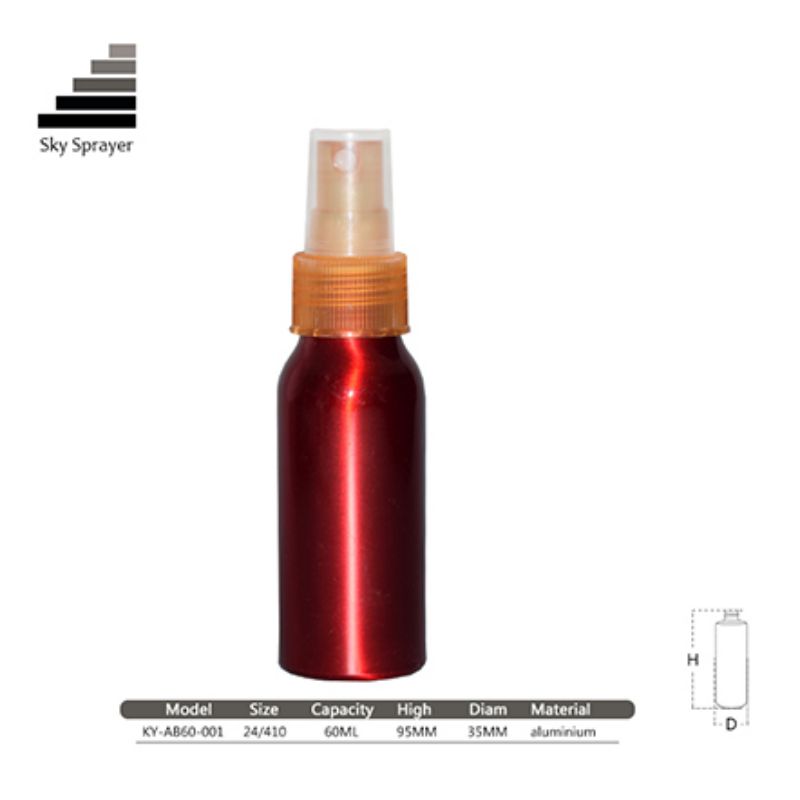Good Reputation Exquisite 60ml Aluminum Cosmetics Package Bottle