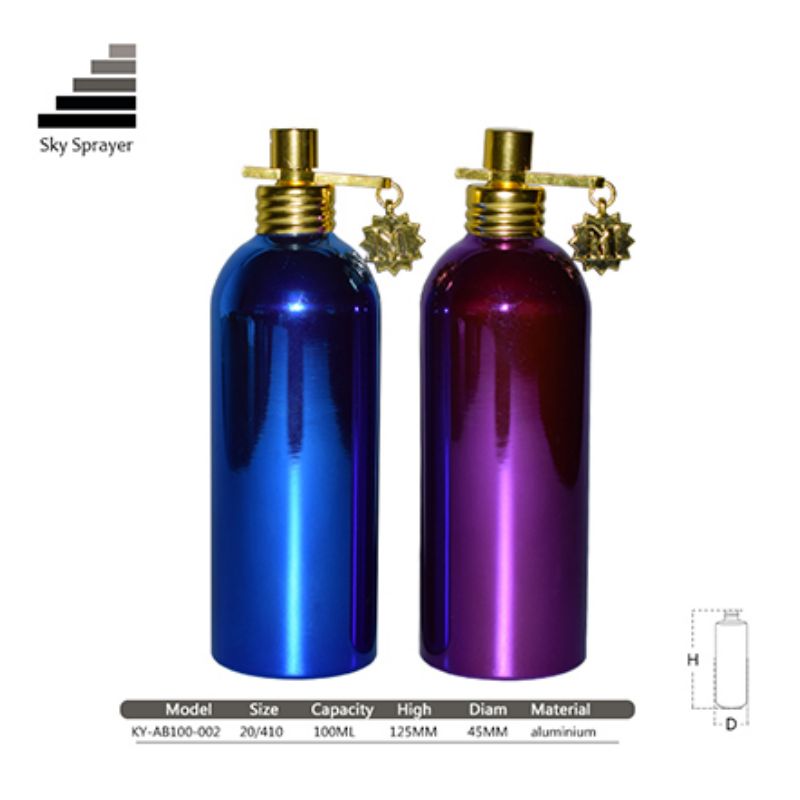 Good Reputation Exquisite 100ml Aluminum Cosmetics Package Bottle