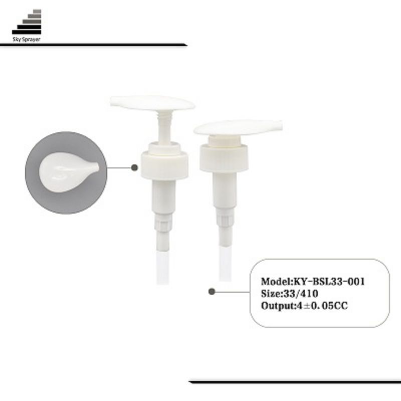 33mm white lotion pump dispenser
