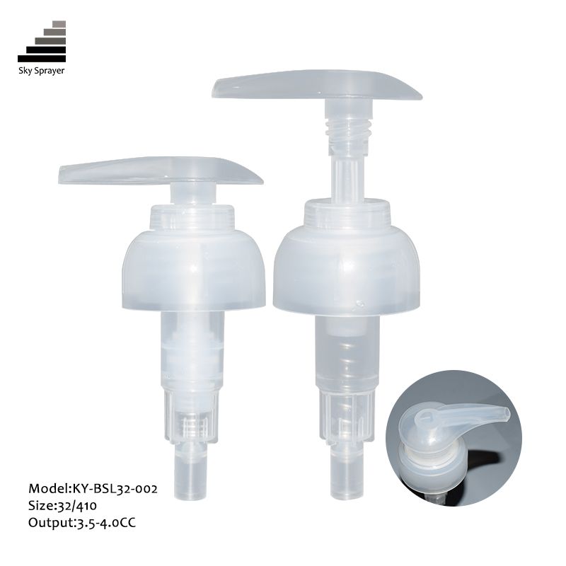 32mm transparent lotion pump dispenser 