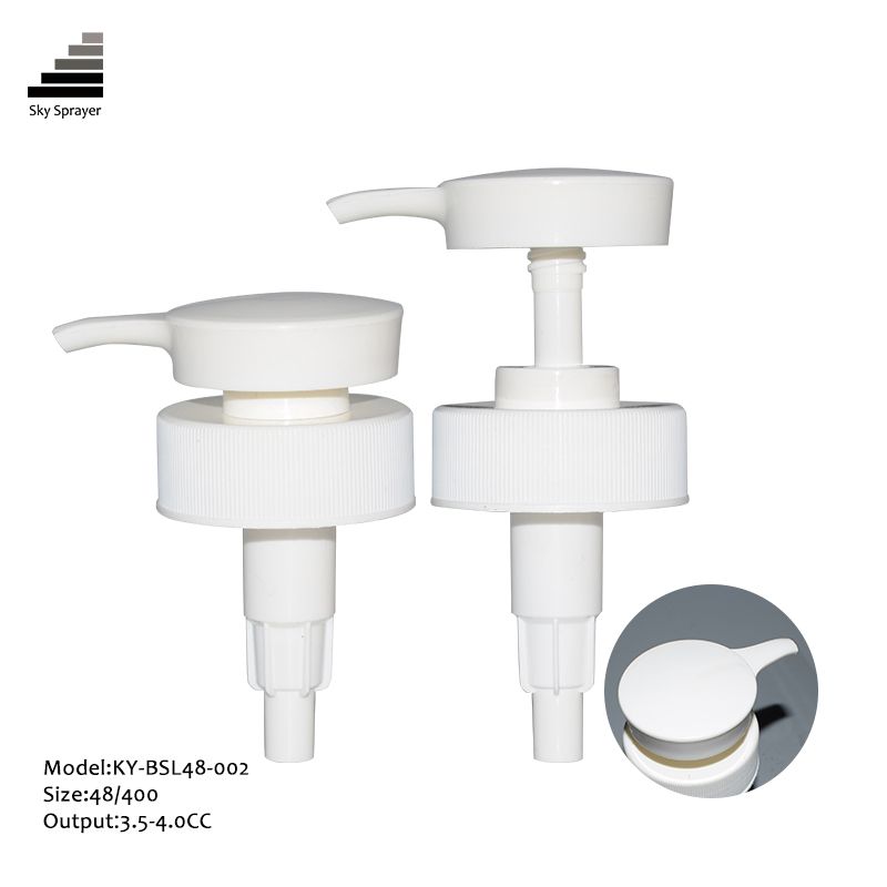 48/400 Bottles Pump Empty White PP Plastic Lotion Dispenser Pump