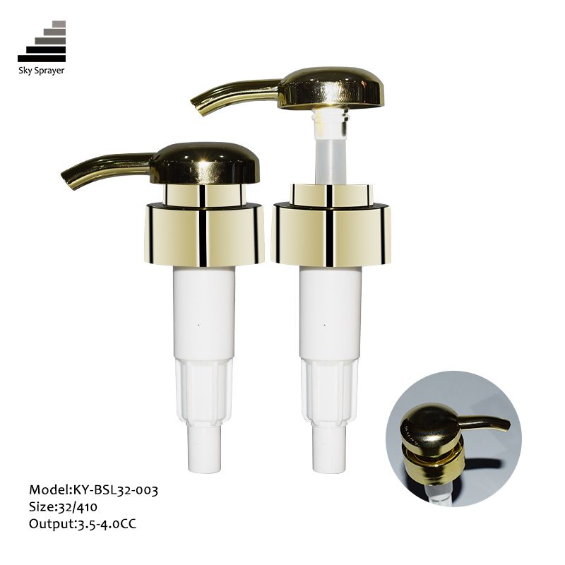 32mm gold lotion pump dispenser 
