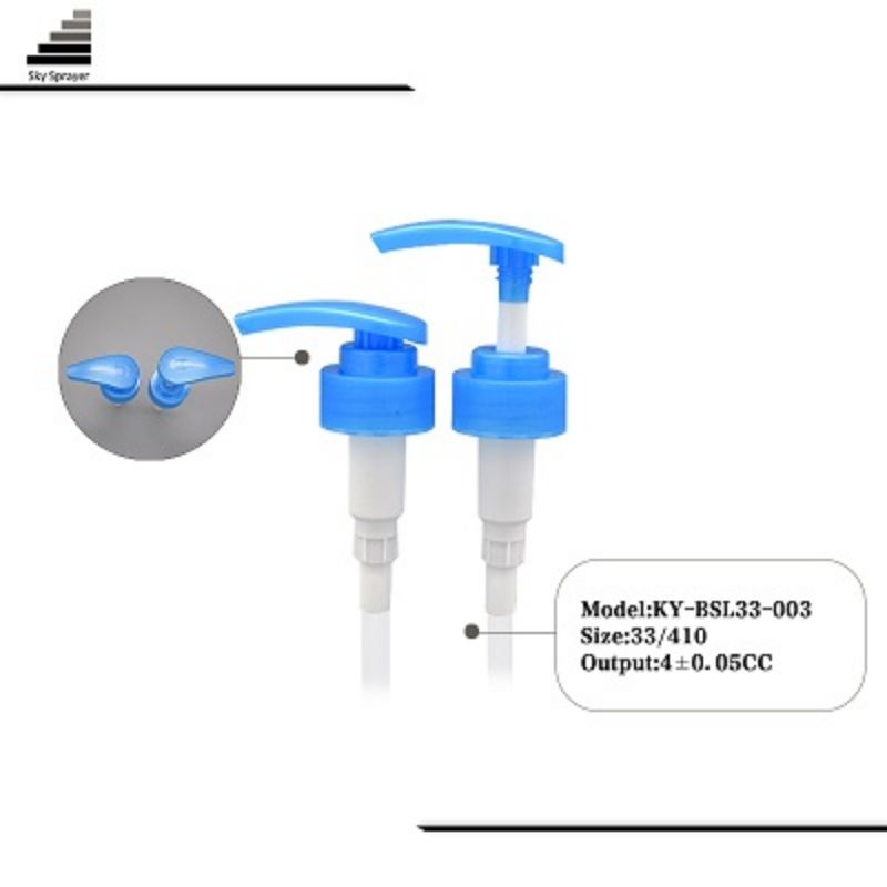 33mm blue lotion pump dispenser 