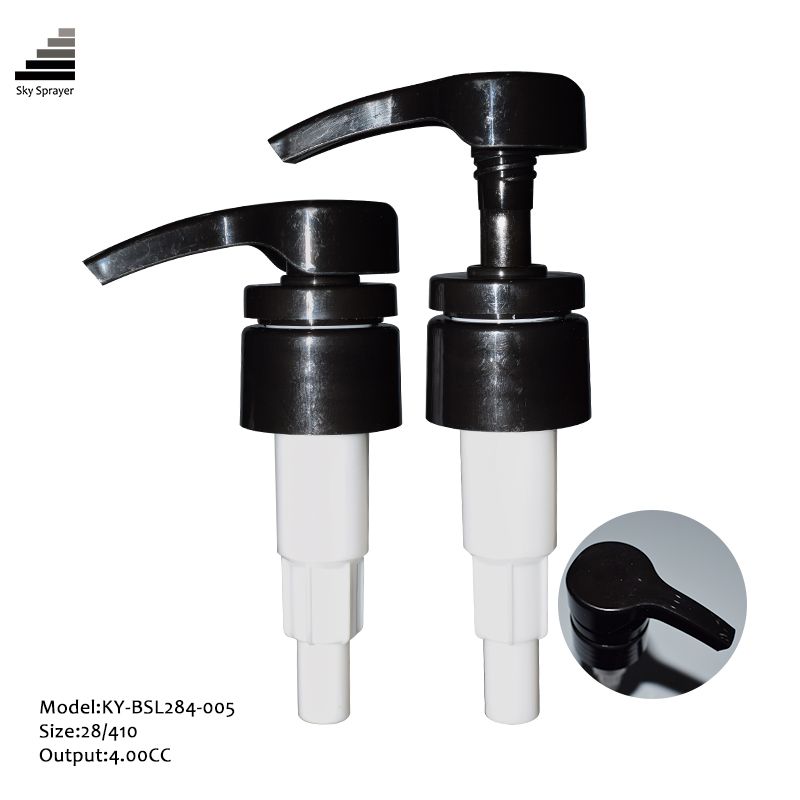 28mm black lotion pump for liquid